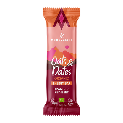 Veganske Energibarer Havre & Dadler Rødbete & Appelsin