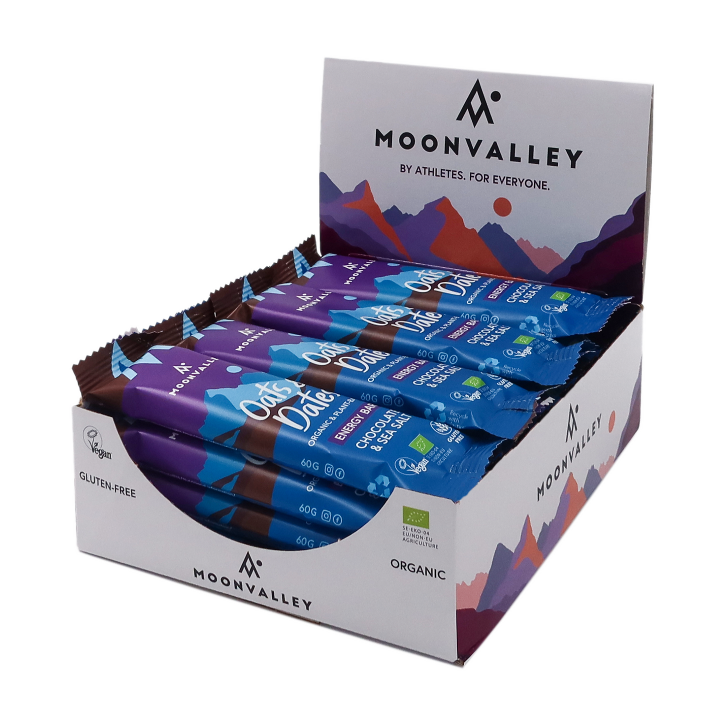 Veganske Energibarer Havre & Dadler Sjokolade & Havsalt